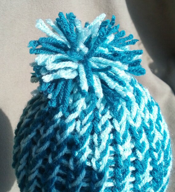 Loom Knit Newborn Winter Hat Handmade Accessories for