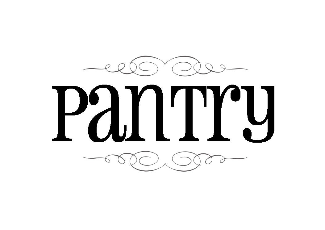 Pantry vinyl wall lettering by Iheartvinyldesigns on Etsy