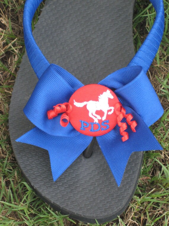 custom team flip flops