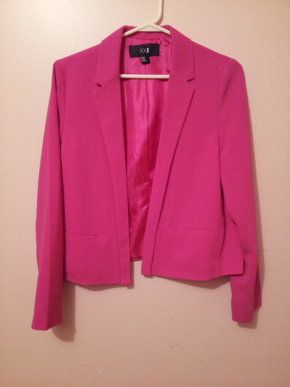 Womens Neon pink blazer