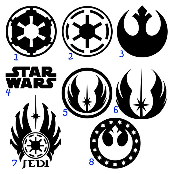 Star Wars Decal, Laptop Decal, Car Decal, Vinyl Car Window Sticker 5 ...