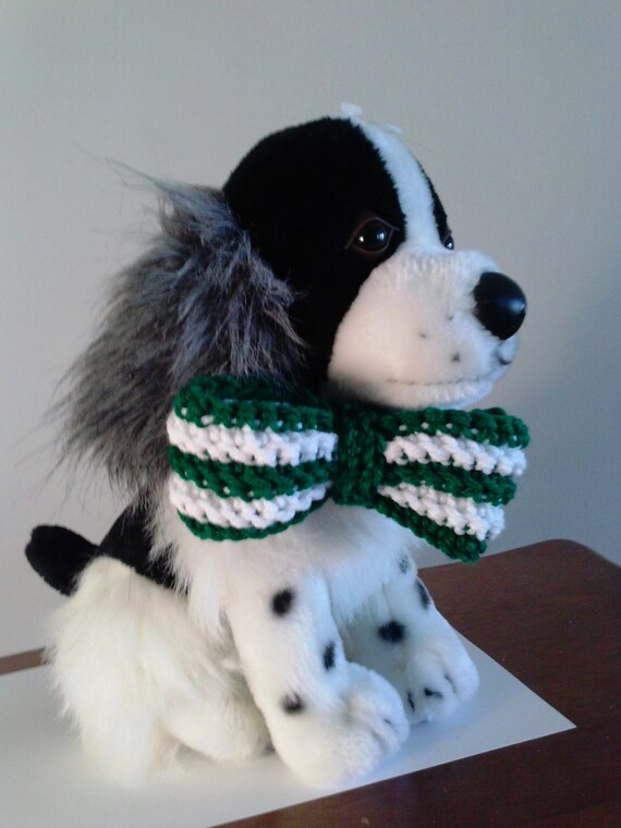 Crochet pet bow tie collar any color combo by DianeMarieCreations