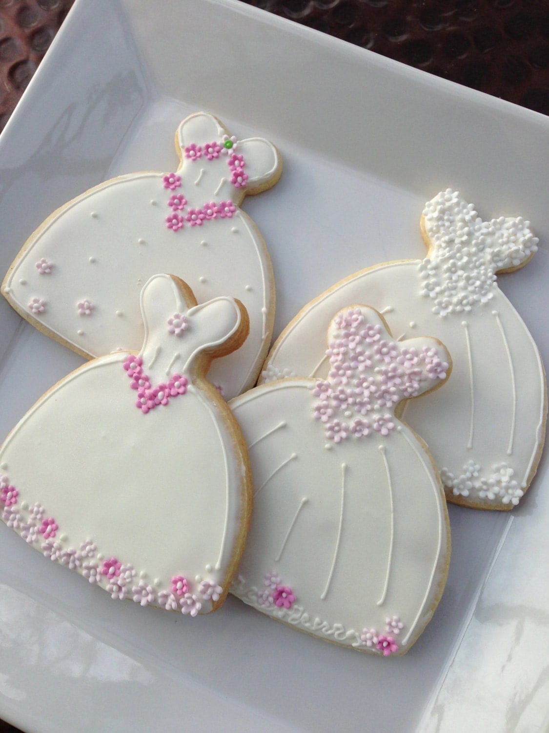 Decorated Cookie Wedding Dress cookie Favor