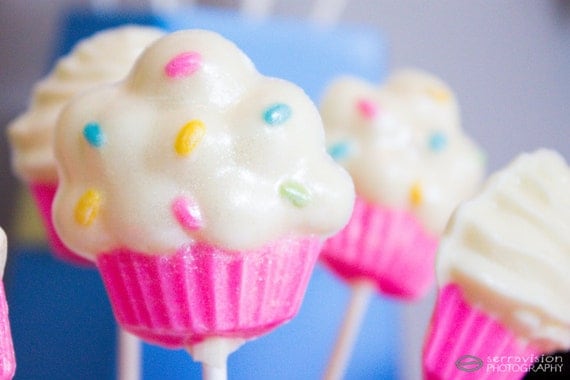 Items similar to Chocolate Cupcake Lollipops (1 dozen) on Etsy