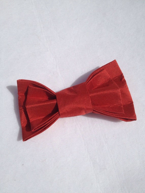 burnt orange bow ties