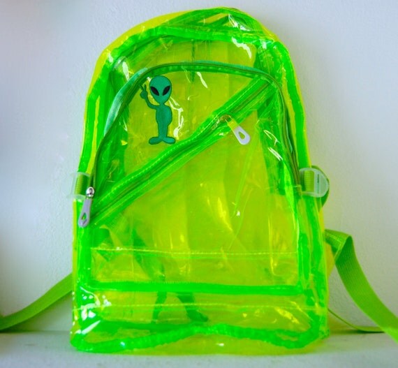 clear alien backpack