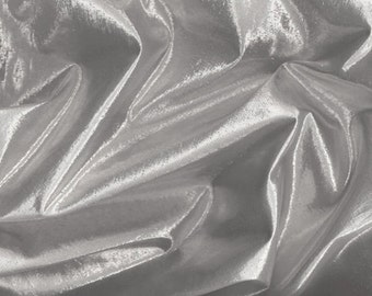 25 Yard, 45" Silver Lame Fabric Roll