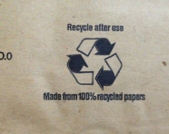 Recycled and recyclable padded envelopes No. 0 6.5" x 9" (25)