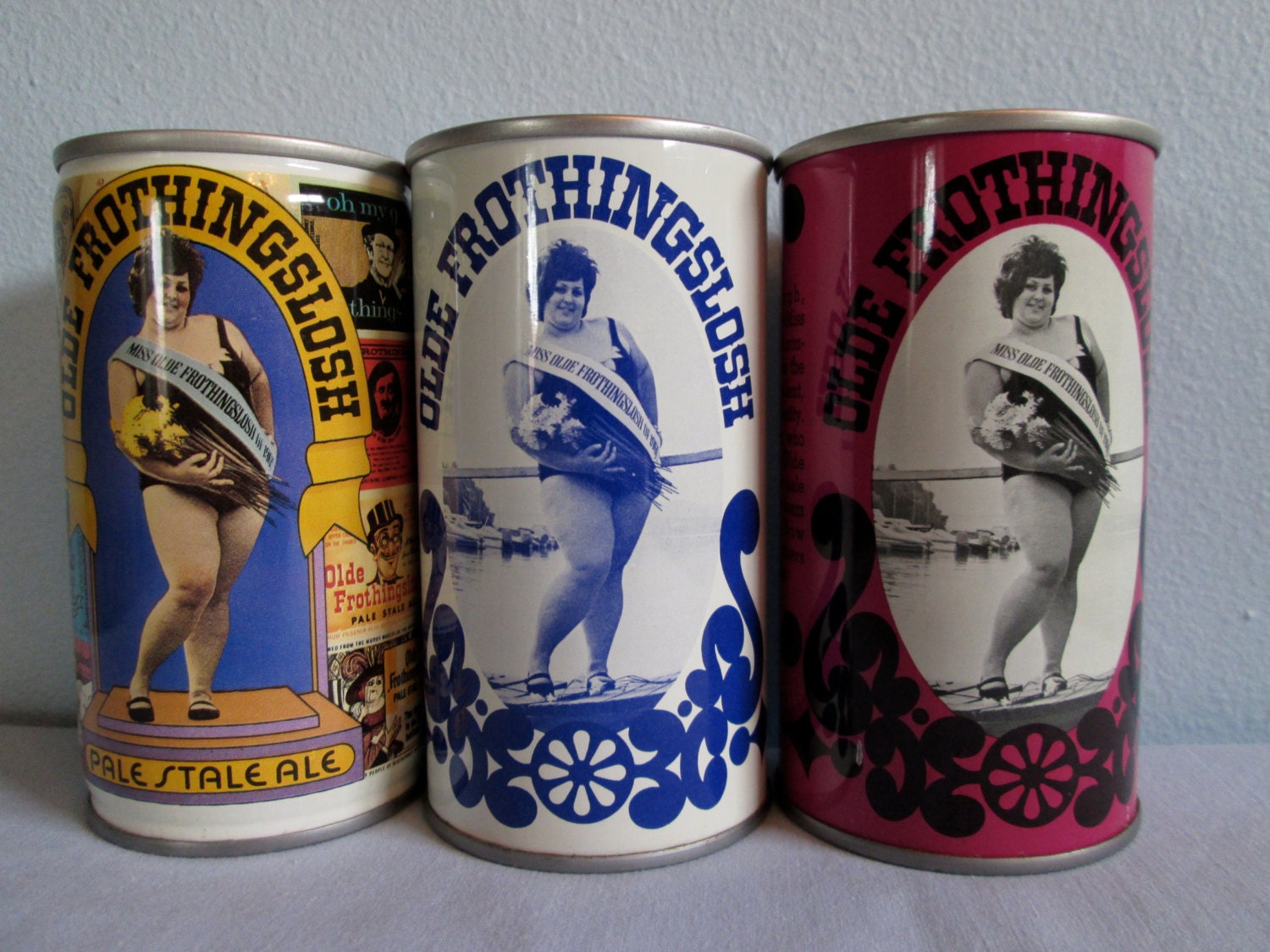 Vintage 1970s Beer Cans Olde Frothingslosh Beer Can 12 oz