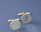 Allons-y Cuff Links Doctor Who - Hand Stamped Gift Il_170x135