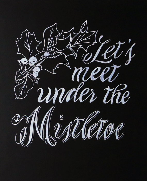 Items similar to Chalkboard Art, Holiday Decoration, Hand Lettering