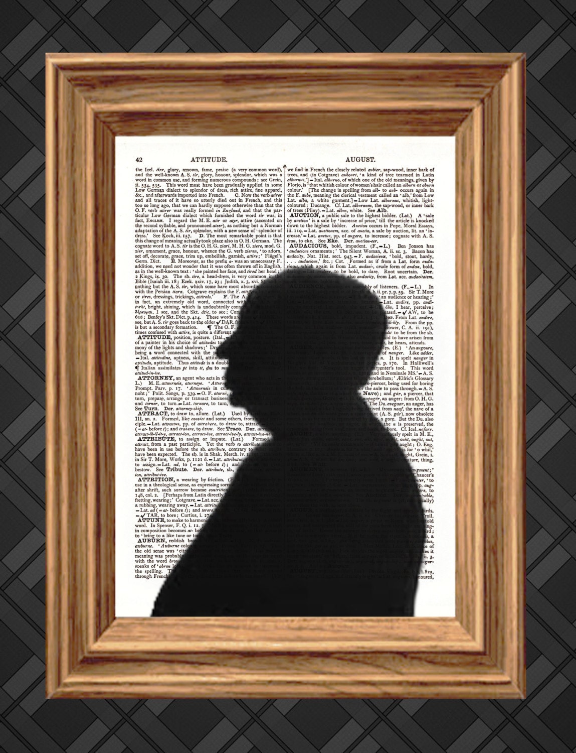 Alfred Hitchcock Silhouette Dictionary Art by ...