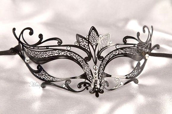 Laser Cut Metal Masquerade Masks Luxury by MasquerademaskStudio