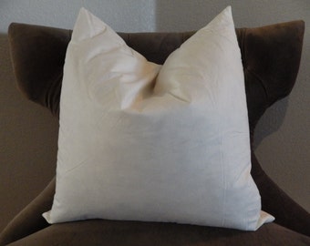 20 inch Feather Pillow Insert - 20 x 20 Feather Pillow Form - 20 x 20 Pillow Form - 20" Square Pillow Form