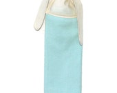 Mint Green Towel, Tea Towel, Kitchen Hand Towel, Hand Towel, Tie On Towel, Towel With Ties, Hanging Towel, Dish Towel