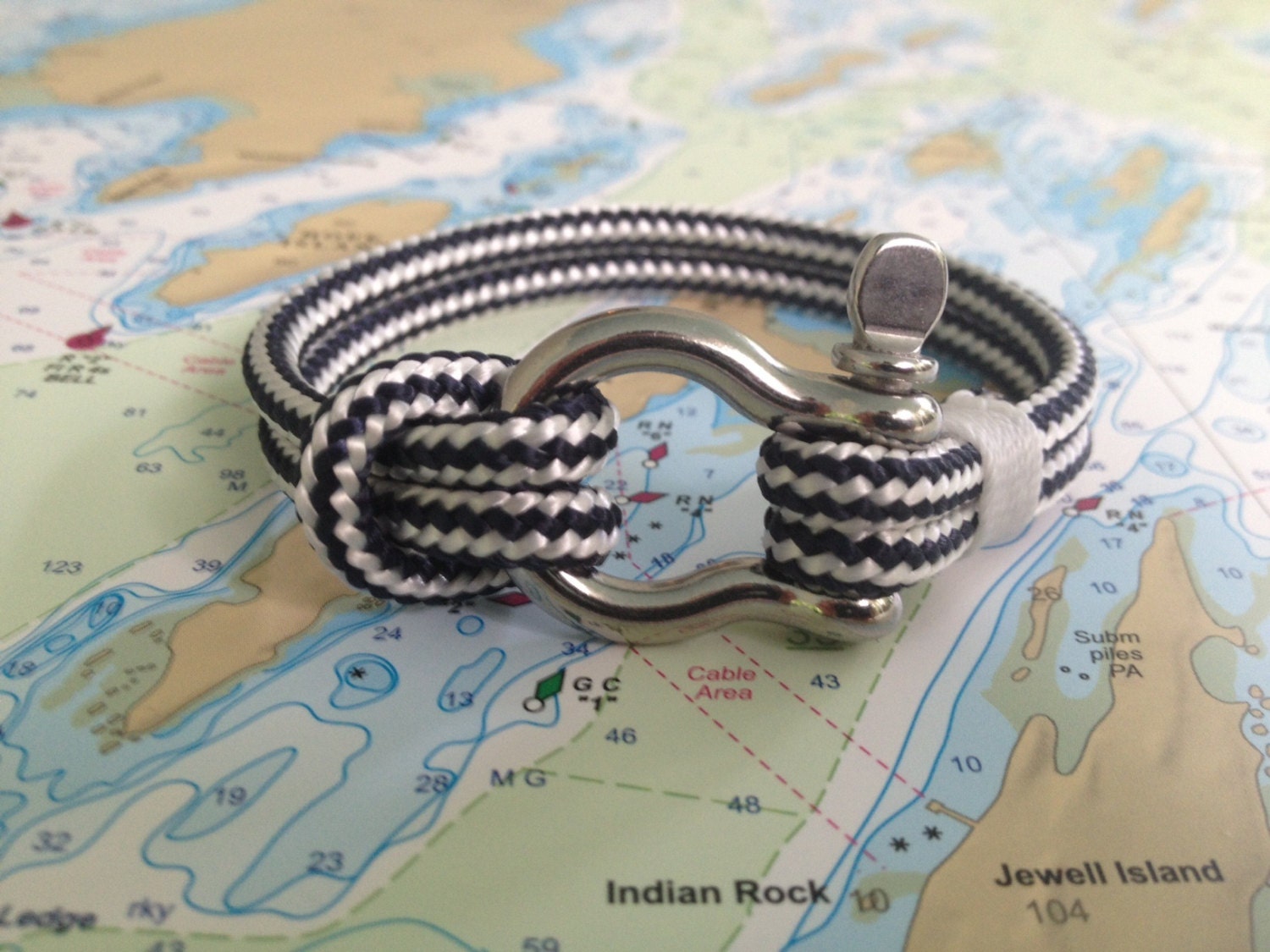 Sailwinds Nautical Rope Bracelet Blue Windjammer Bracelet