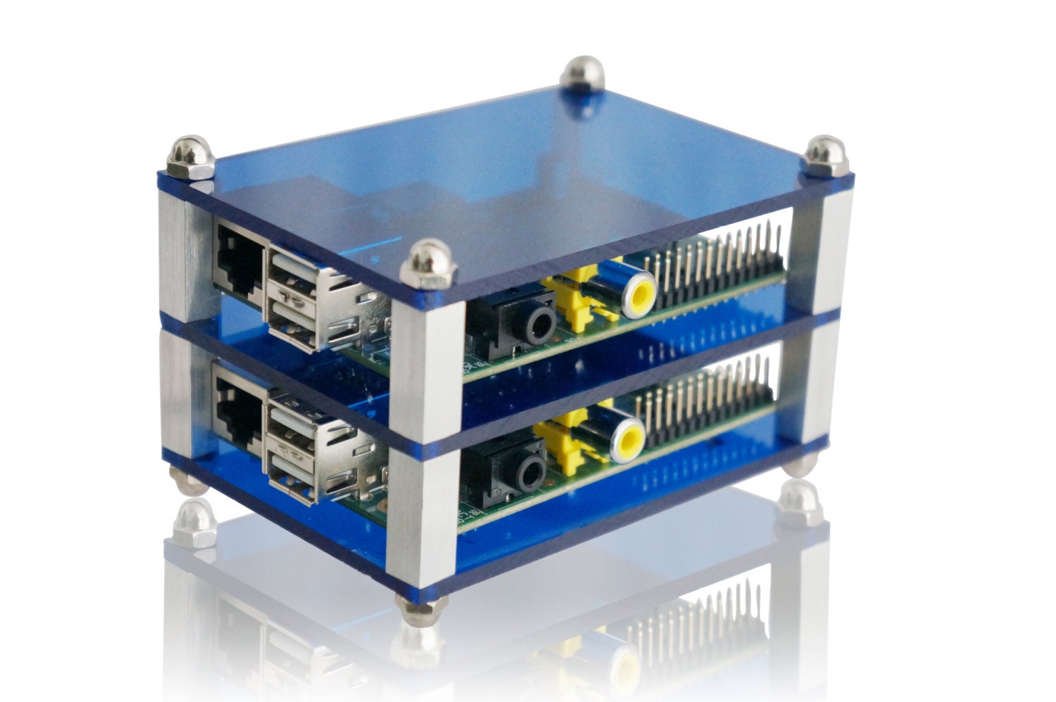 Dual Stackable Media Center Case for Raspberry Pi by SetekUSA