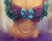 Purple and Teal Rave Outfit