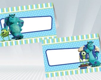 Monster Inc Food Tent / Food Label