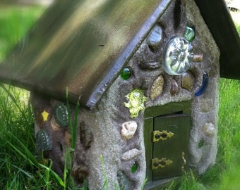 Custom large fairy houses for the garden or wherever a little magic is needed.