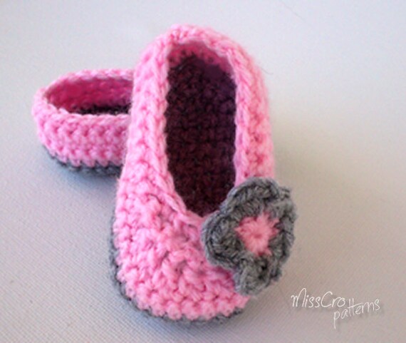 Items similar to Newborn Baby crocheted ballet shoes ...