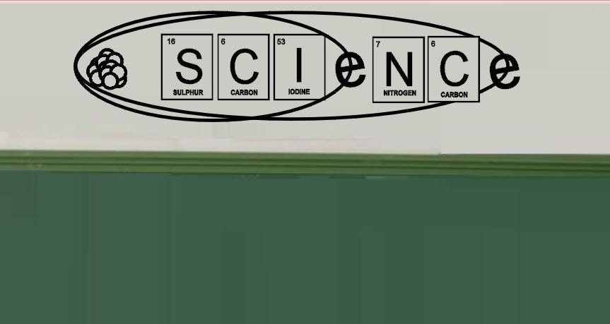 Science Vinyl Wall Decals Classroom Decal Wall by iheartdecals