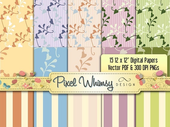 ... Papers 12x12" > The Garden Tea Party > The Garden Tea Party background