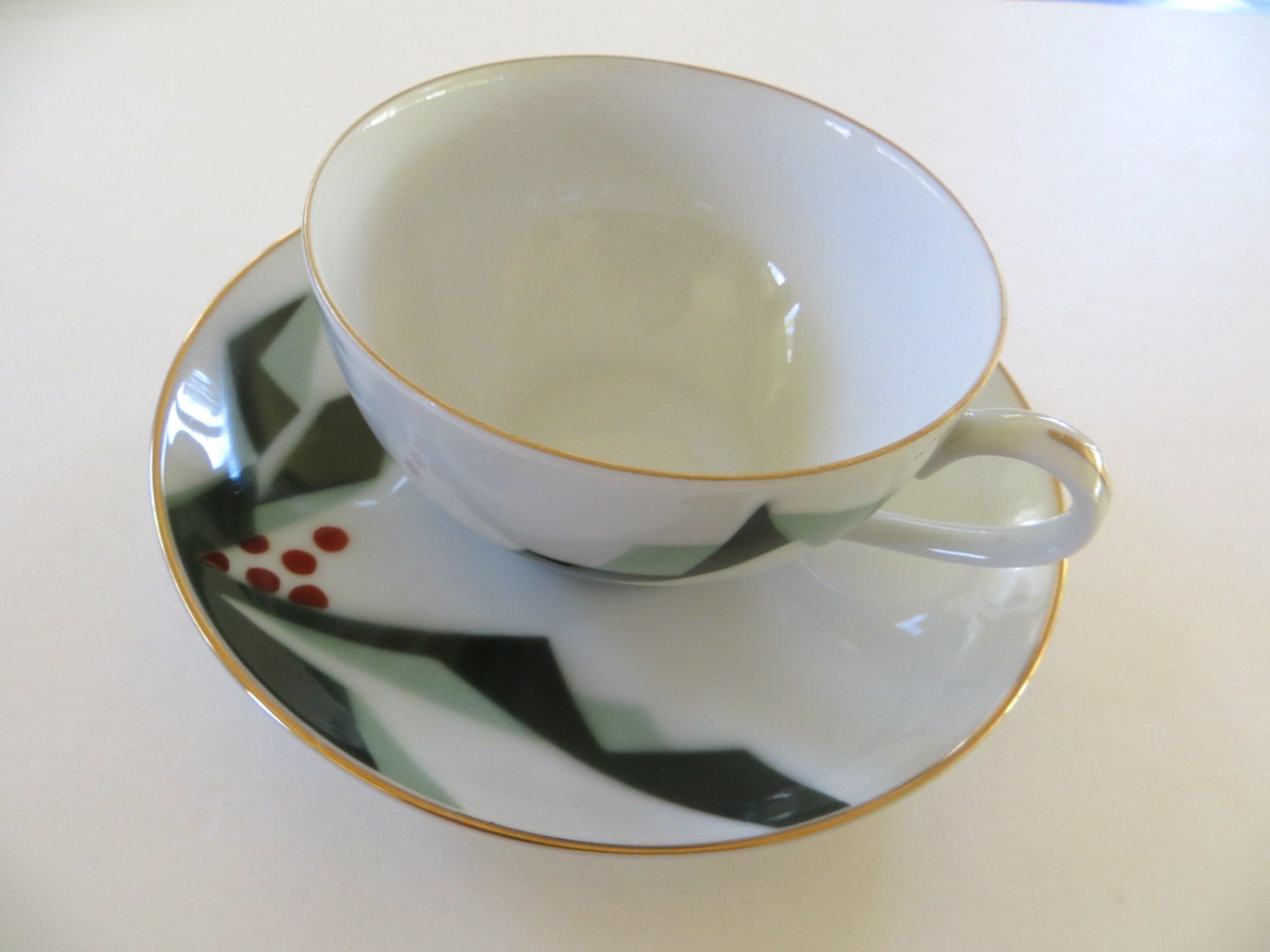Vintage Japanese Cup and saucer Made in 1950's Japan