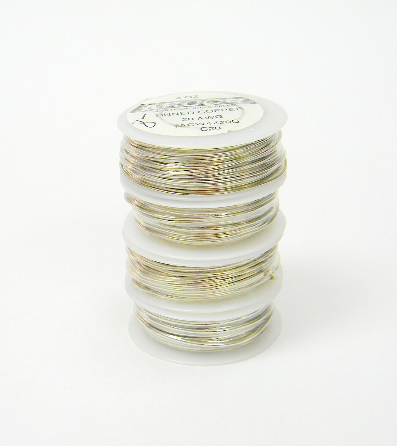 1 Roll of 14 Gauge Pre Tinned Copper Wire About 20 Feet Per