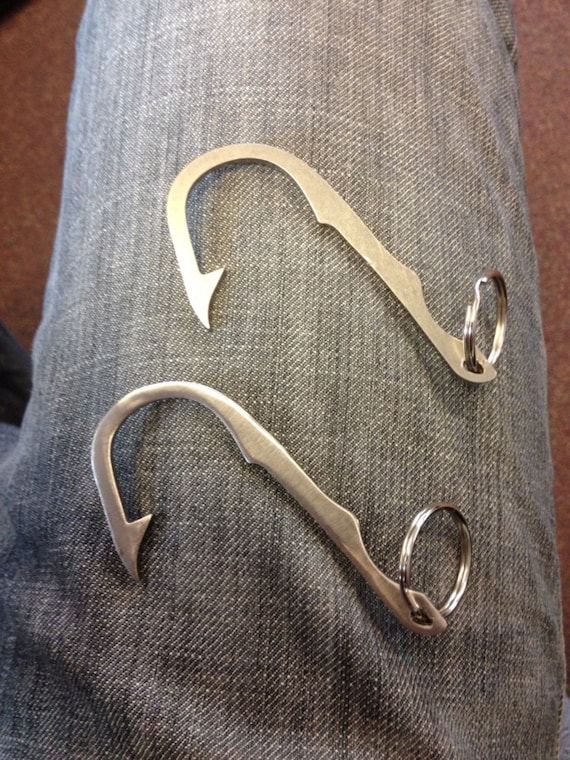 What Is Stainless Steel Made Of >> Custom Fish Hook Beer Bottle Opener by BBDesignFab on Etsy What Is Stainless Steel Made Of >> Custom Fish Hook Beer Bottle Opener by BBDesignFab on Etsy