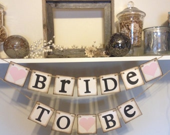 Wedding Shower Banners Bride To Be Chair Banner Rustic bridal shower banner or sign
