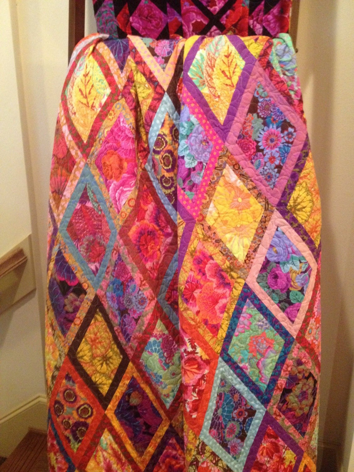 BORDERED DIAMOND Quilt Fabric Pack 56x80 Kaffe