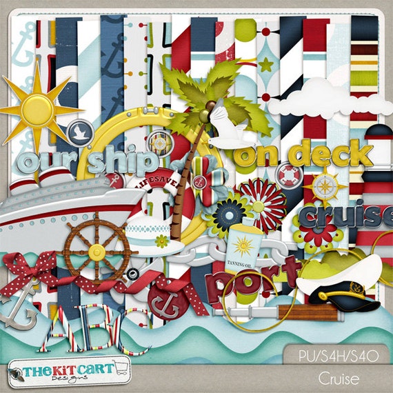 Cruise Digital Scrapbook Kit