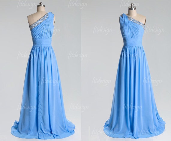 blue prom dress sequin prom dress long prom dress by fitdesign