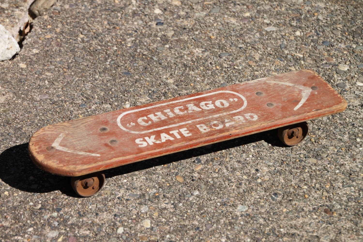 Late 1950s Skateboard. Chicago Skate Board.