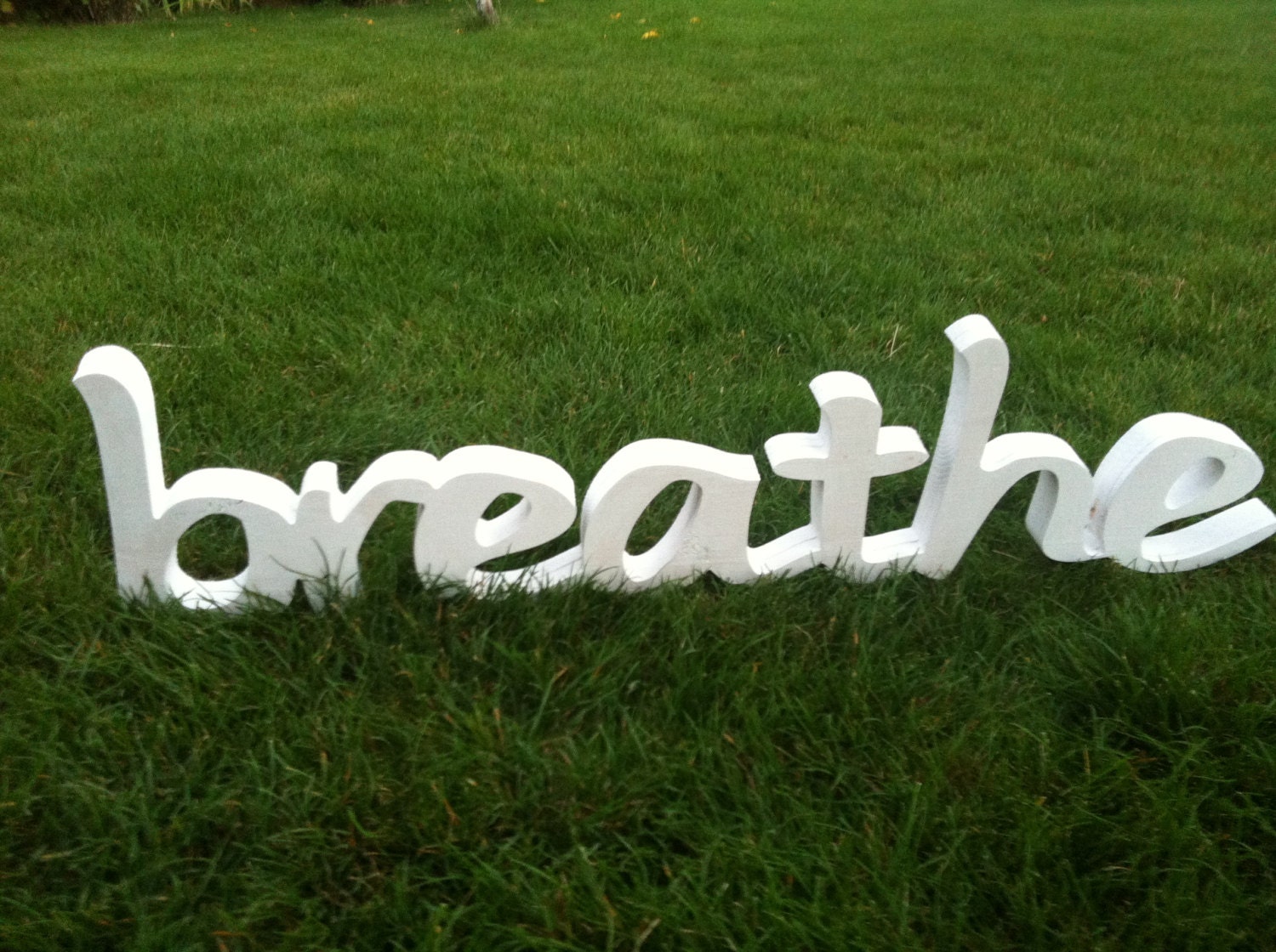 Breathe Handmade Wood Sign Breathe Sign Breathe Wall Decor