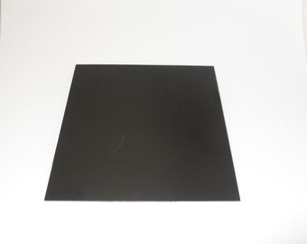 1 Large Black ABS Plastic Sheet 24x24x1/8 0.125