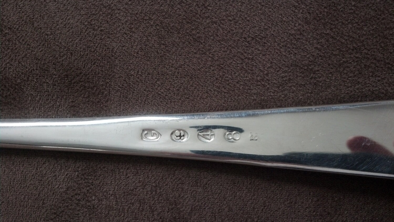 Vintage Extra Long GERITY G48 Silver Plated Serving Spoon