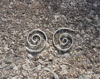 Sterling Silver Spiral Earrings