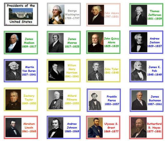 Presidents of the United States 46 Printable by HONResourcesShop