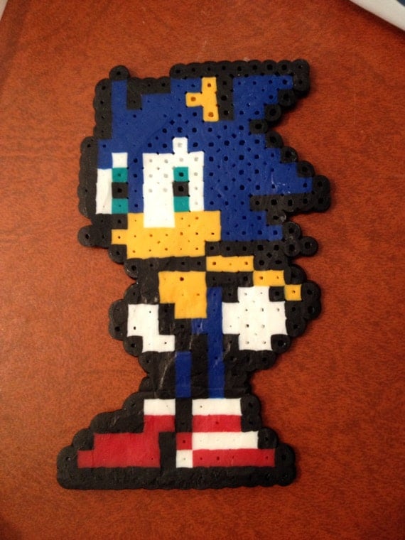 Sonic Perler Bead Art by ThePinkTurtleLady on Etsy