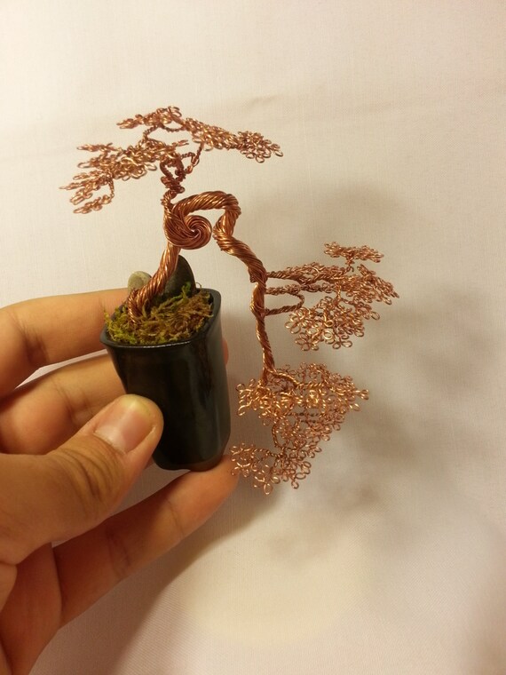 Items similar to Bonsai wire tree sculpture hand made artcraft on Etsy