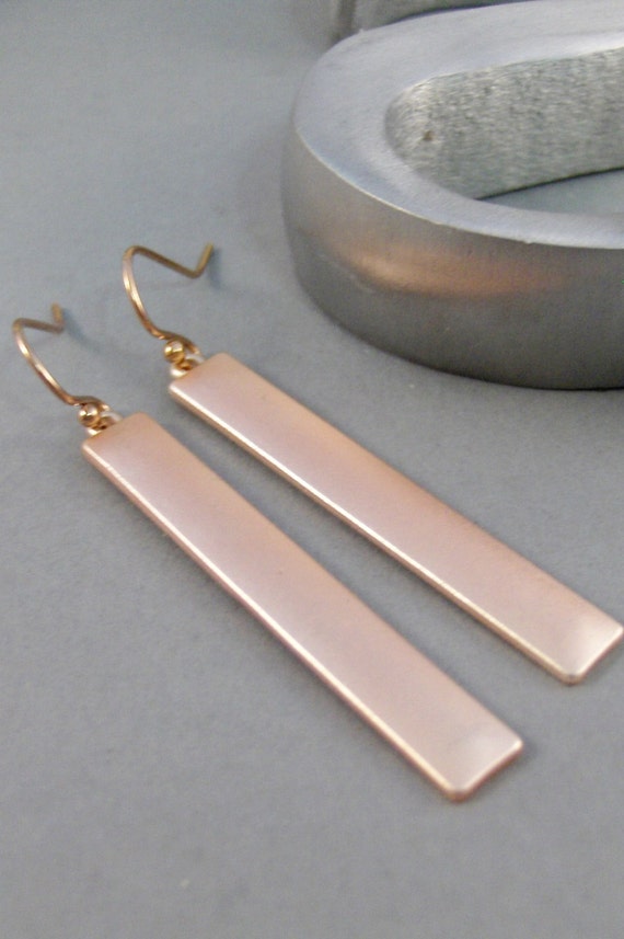Rose Gold BarEarringsRose Gold EarringsRose GoldGold