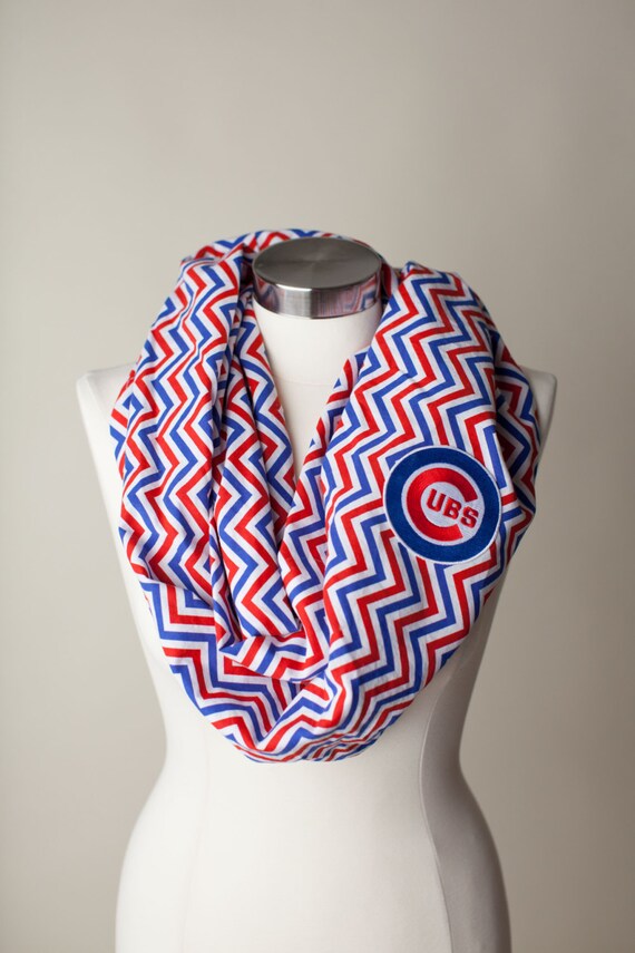 Chicago Cubs MLB Infinity Scarf by ThriftyGirlDesign on Etsy