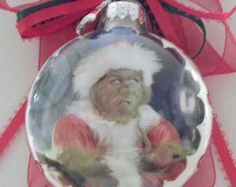 Grinch inspired Tribute Christmas Ornament