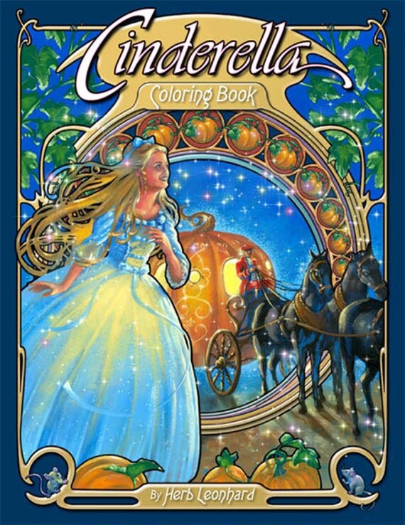 Cinderella Coloring Book Coloring book by Herb Leonhard