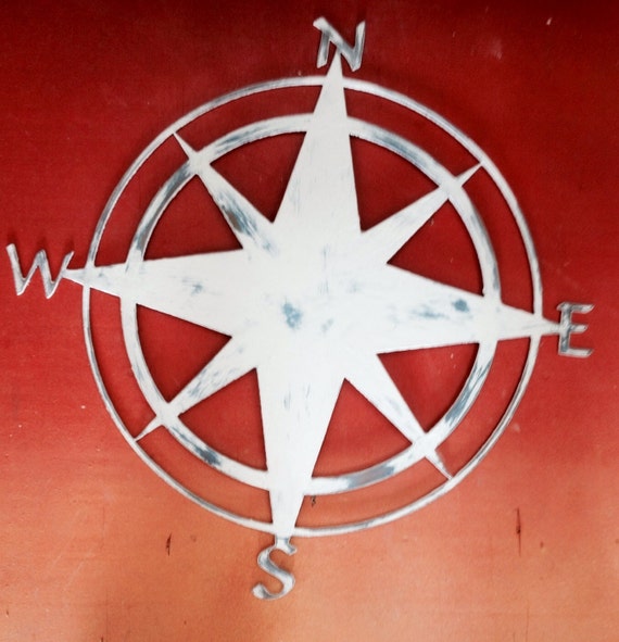 Compass Rose Nautical Wall Art Shabby By Islandlifemetalworks 9516