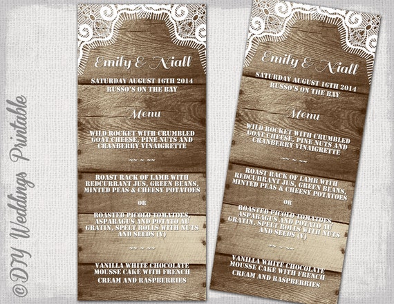 Tea Length Wedding Program Templates Free - mastermma