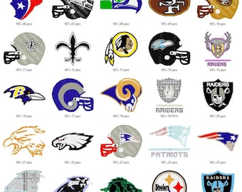 All Our Nfl Football Embroidery Machine Designs Patterns