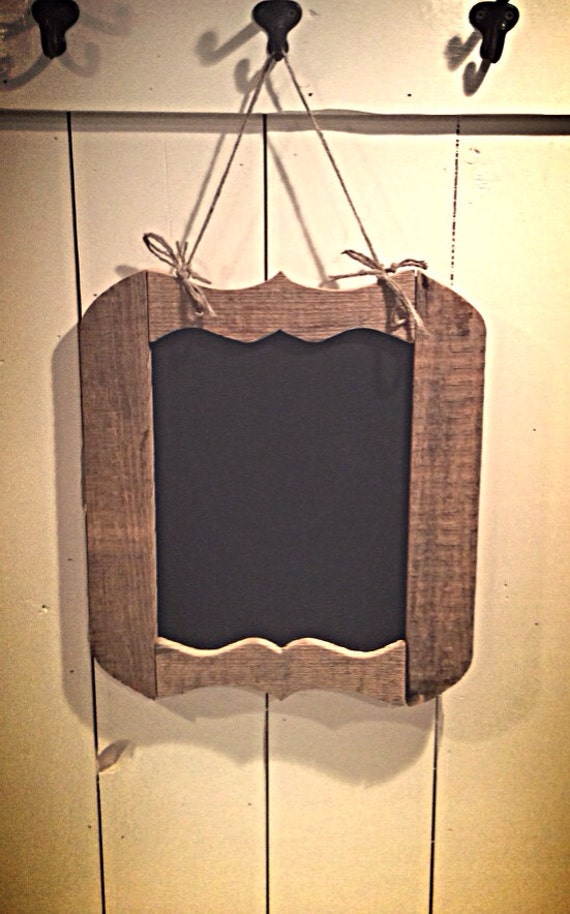 Rustic chalkboard